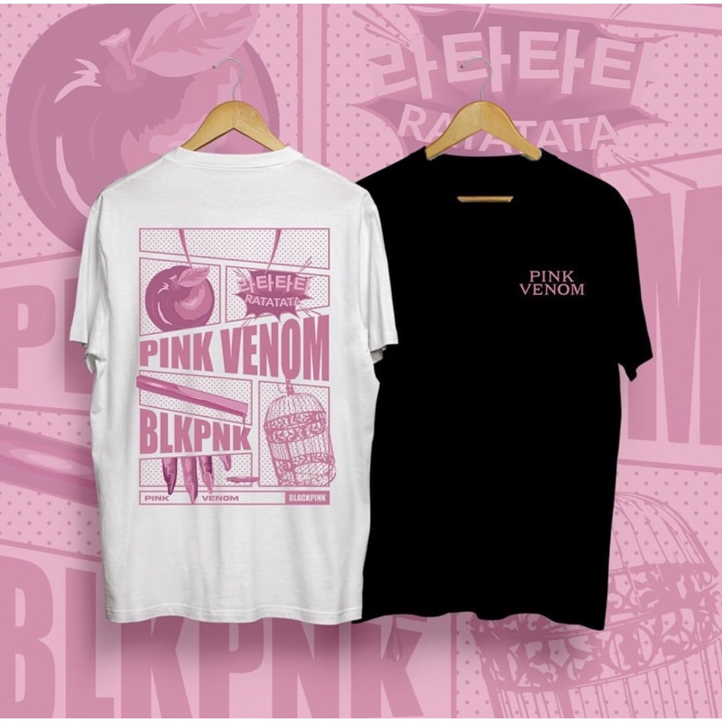 BLACKPINK- PINK VENOM GRAPHIC TEESเสื้อยืด
