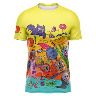 เสื้อออกกำลังกาย เสื้อวิ่ง เสื้อกีฬา เสื้อ Fun monstersThairun Sweatshirt Running Shirt Funny Monster Sweatshirt