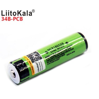 ถ่านชาร์จ 18650ฺB 3400mAh  3.7V แบบมีวงจรท้าย รับประกันสินค้าโดย Liitokata ถ่าน