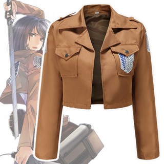 เสื้อแจ็กเก็ตคอสเพลย์ Attack on Titan ปีกสํารวจ ขนาดเล็ก สําหรับผู้ชาย และผู้หญิง