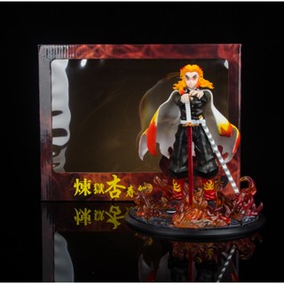 ((พร้อมส่ง) โมเดลฟิกเกอร์ Demon Slayer Blade Big Brother Yanzhu GK Purgatory Kyojuro Nine-Column Resonance