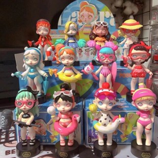 【ของแท้】TOYCITY Laura ชุดกล่องสุ่ม ตุ๊กตาฟิกเกอร์ LAURA Pool Fight Series 12 ชิ้น