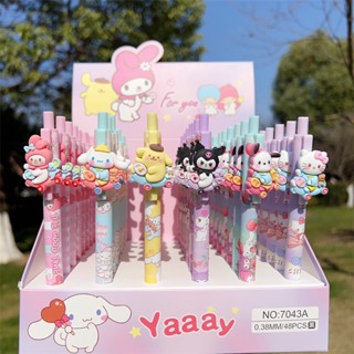 ปากกาหมึกเจล 0.5 มม. ลายการ์ตูนสุนัข Sanrio น่ารัก สีดํา สําหรับสํานักงาน เครื่องเขียน 1 ชิ้น