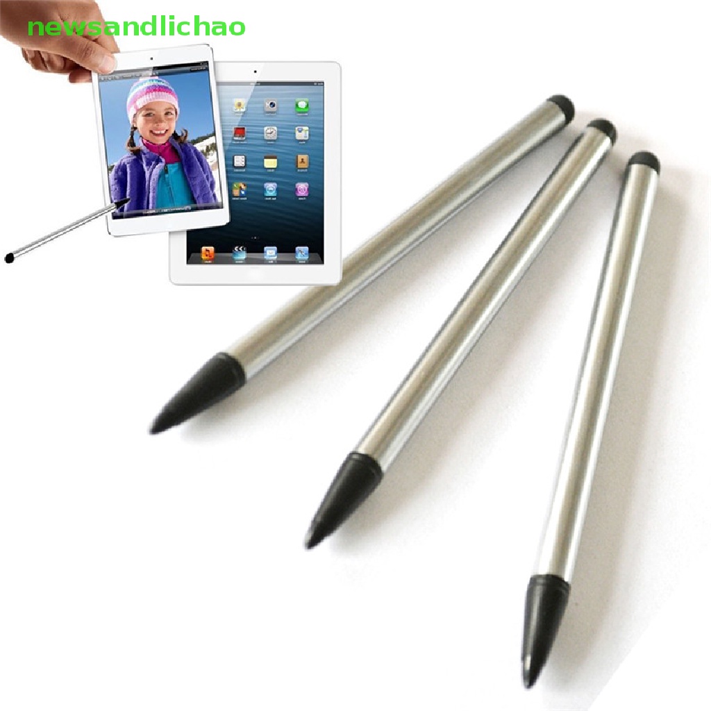 Newsandlichao 2 in1 ปากกาสไตลัส หน้าจอสัมผัส สําหรับ iPhone iPad Samsung แท็บเล็ต โทรศัพท์ PC Nice