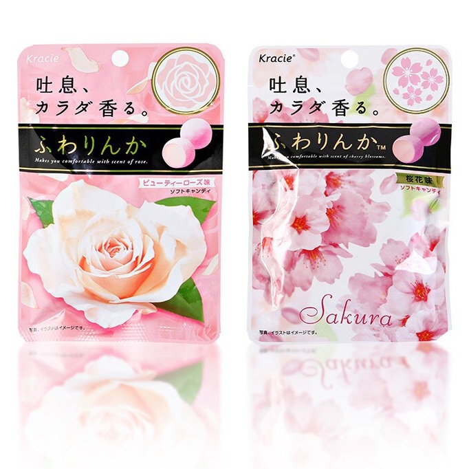 ลูกอมตัวหอม Kracie Beauty Soft candy fragrance ลูกอมกุหลาบญี่ปุ่น ลูกอมยอดฮิต จากญี่ปุ่น (32g-60g)