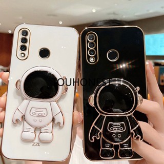 เคส Huawei P30 Lite เคส Huawei Nova 8 Pro Casing Nova Y61 Cases Huawei Nova 10 SE Cover Huawei P20 Pro Cassing Huawei Mate 50 pro Case Huawei Mate 20X Case Luxury Cute Silicone 3D Astronaut Stand Phone Cover Case โทรศัพท์มือถือ ซิลิโคน