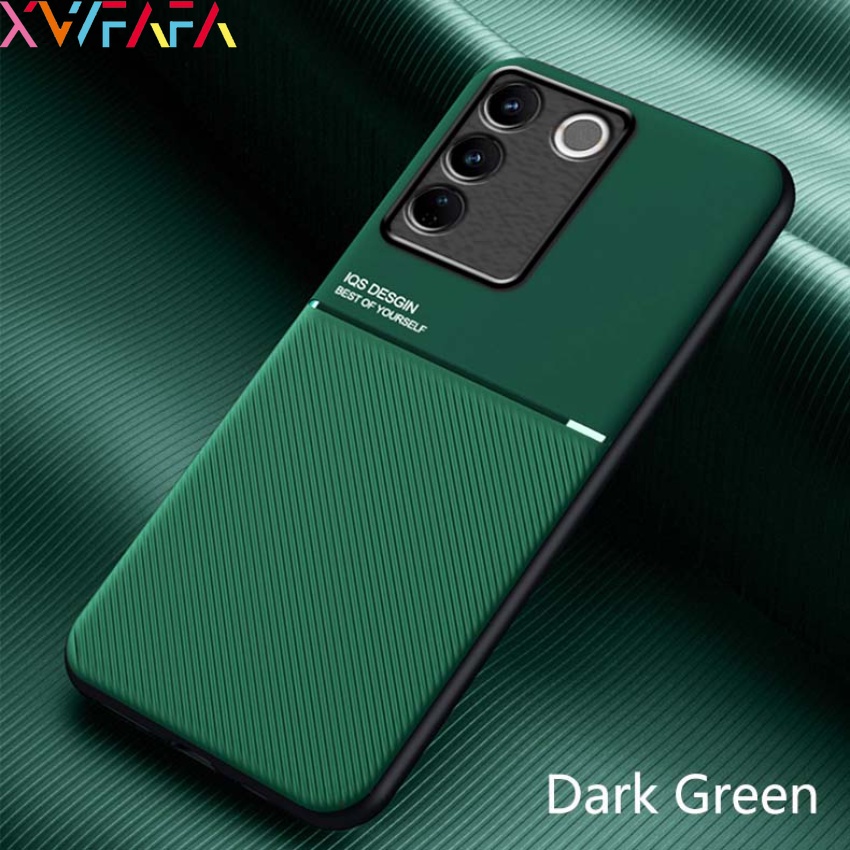 【พร้อมส่ง】เคสโทรศัพท์มือถือหนัง Tpu นิ่ม แบบแข็ง ผิวด้าน กันกระแทก มีแม่เหล็ก สําหรับ Vivo V27 V27Pro V25 Y16 Y35 X90 X80 X70 Pro Plus