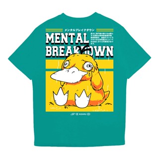 เสื้อยืดแขนสั้นเสื้อยืด ลาย Kizaru | เสื้อยืด ลายการ์ตูนอนิเมะ | โปเกมอน | Psyduck MENTAL BREAKDOWNS-5XL