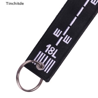 [Tinchitde] Airway Key Chain Anahtarlik Label Embroidery Keychain with Metal Plane Key Chain for Aviation Gifts Car Keychains [Preferred]