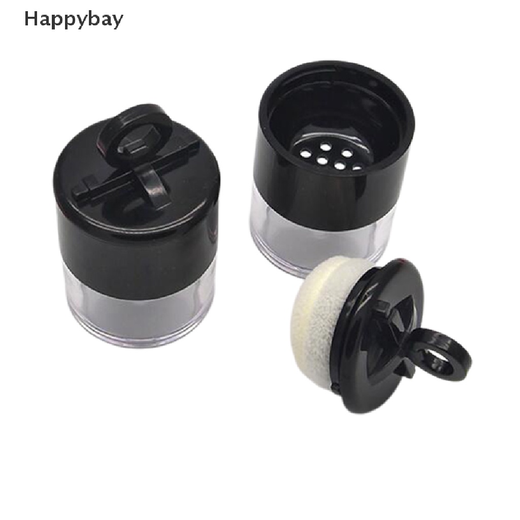 <Happybay> กล่องพลาสติกเปล่า แบบพกพา สําหรับใส่แป้งฝุ่น เครื่องสําอาง 10 กรัม