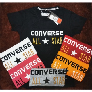 CONVERSE Couple Tshirt(Embroidered Print)_01