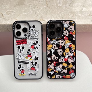 【Mickey Mouse】CASETiFY เคสโทรศัพท์มือถืออะคริลิค แบบแม่เหล็ก ลายตัวอักษร สําหรับ iPhone 14 Pro MAX 11 12 13 Pro MAX 14 Plus