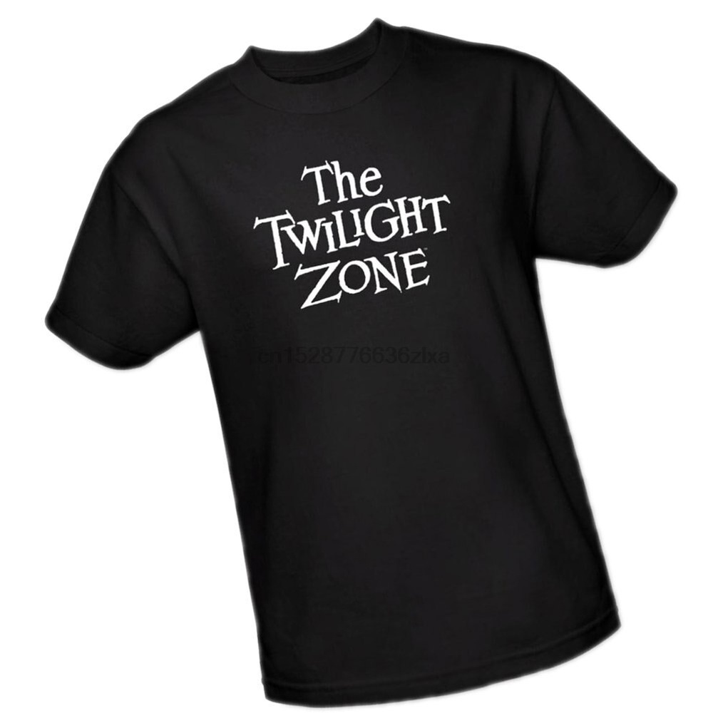 เสื้อยืดผู้ใหญ่พิมพ์ลายโลโก้ทีวี Twilight Zone