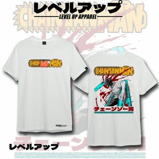 tshirt เสื้อยืดแขนสั้นลําลอง พิมพ์ลายการ์ตูนอนิเมะ Chainsaw Man แฟชั่นสตรีท สําหรับผู้ชาย และผู้หญิง(S-5XL)