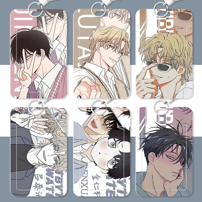 Anime ID Card Holder Student Card Mrt Card Business Holder Credit Boys Lanyard Holder