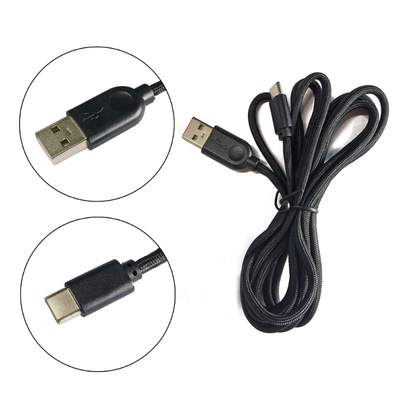 Niki Mouse Charging-Cable Type-C สําหรับ Ninjutso Sora Mouse Keyboard Connector Wire Soft