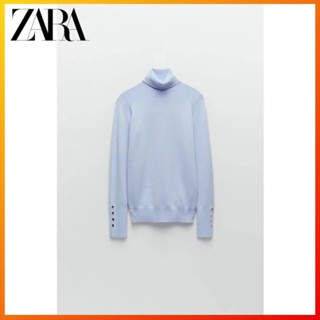 Zara เสื้อกันหนาว คอสูง ผ้าถัก