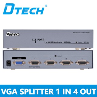 Dtech ตัวแยก vga 1 In 4 Out 1 In 8 Out 1 In 2 Out HD 500MHZ 60 ม. 1 Point 4 พอร์ต