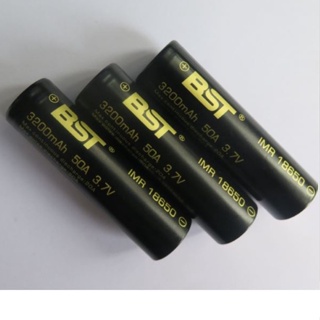 ถ่านชาร์จ BST 18650 3200mAh 3.7V ถ่านชาร์จแรง จ่ายกระแสเต็ม ใช้กับอุปกรณ์แรงสูงได้ ถ่าน