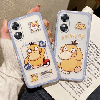 ใหม่ เคสโทรศัพท์มือถือ ซิลิโคนนิ่ม ใส บางมาก กันกระแทก ลายการ์ตูนเป็ดน่ารัก สร้างสรรค์ สําหรับ OPPO A38 4G A384G 2023