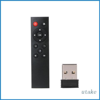 Utakee รีโมตคอนโทรลไร้สาย USB 2.4G สําหรับ Smart TV Android TV box Mini PC HTPC