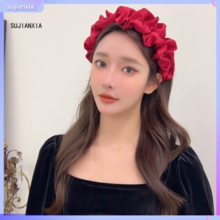 Sujianxia|  กิ๊บติดผม ผ้าซาติน กันลื่น เพิ่มความสูง สําหรับผู้หญิง
