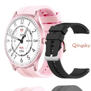 สายนาฬิกาสมาร์ทวอทช์ Kieslect Lora Lady Calling Watch Strap Sport Watch Band Soft Silicone Watch Strap Replacement Wristband อุปกรณ์เสริมสายนาฬิกาข้อมือ