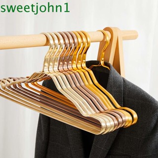 Sweetjohn ชั้นวางของอลูมิเนียมหลากสีสําหรับจัดเก็บเสื้อผ้า 10 ชิ้น