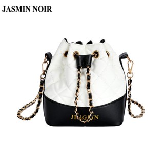 Jasmin NOIR กระเป๋าสะพายไหล่ ลายสก๊อต แต่งสายโซ่คล้อง สําหรับสตรี