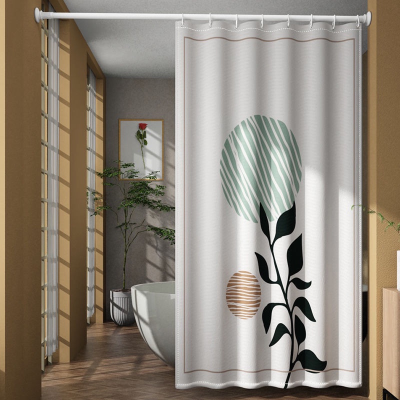 แนะนำ ผ้าม่าน 160กรัม/ม2ผ้าโพลีเอสเตอร์กันน้ําหนาห้องน้ําม่านอาบน้ําพาร์ทิชันม่านอาบน้ําผ้าม่านประตู ราคาพิเศษ มีเก็บเงินปลายทาง