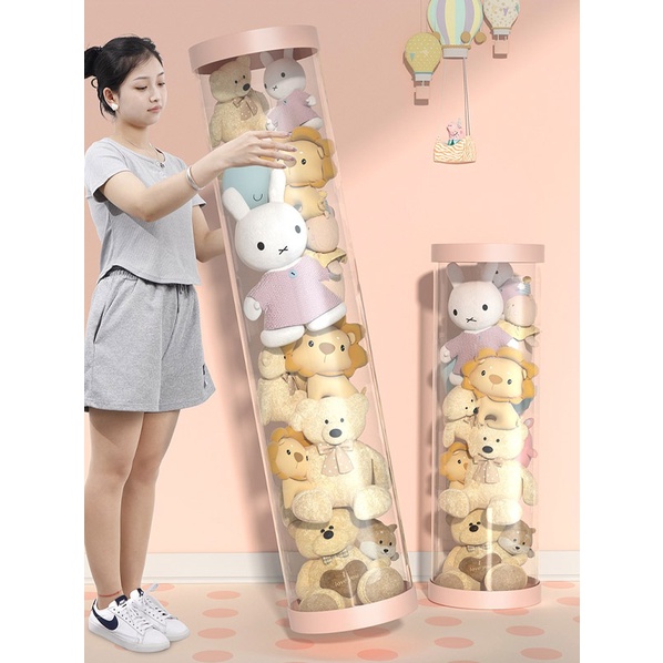 ถังเก็บตุ๊กตาแบบใส ถังเก็บของเล่นตุ๊กตา ถังโชว์ตุ๊กตาแบบใหม่ หมุนได้ ขนาดใหญ่ ราคา ถูกที่สุด ดีลบีเคเค แกลเลอรีภาพที่ 8