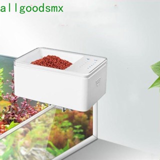 Allgoods เครื่องให้อาหารปลาหางนกยูงอัจฉริยะ LED ขนาดเล็ก พร้อมตัวจับเวลา อุปกรณ์เสริม สําหรับตู้ปลา