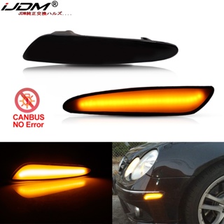 Ijdm ไฟเลี้ยว LED สีเหลืองอําพัน สําหรับ Mercedes Benz W211 E Class E320 E350 E55 AMG E500 Sedan Wagon 2003 2004 2005 2006 2118200121 2118200211