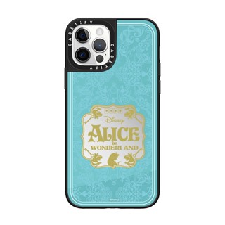 ของแท้ CASETiFY เคสโทรศัพท์มือถือแบบแข็ง ลาย Alice in Wonderland Playing Card สําหรับ iPhone 14 14Pro 11 12 13 Pro Max