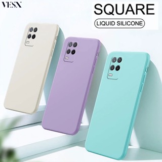 เคสโทรศัพท์มือถือ ซิลิโคน กันกระแทก สีพื้น สําหรับ Realme 8 7 6 5 X7 Pro 8i 7i Narzo 20 Pro 4G 5G 2023