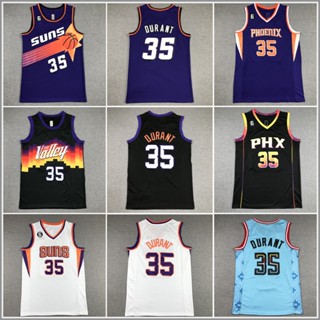 เสื้อกีฬาบาสเก็ตบอล ปักลายนกฟินิกซ์ Suns No.35 Durant Jersey สําหรับผู้ชาย