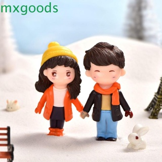 Mxgoods ฟิกเกอร์คู่รัก น่ารัก สร้างสรรค์ ของขวัญวันวาเลนไทน์ สําหรับตกแต่งเค้ก DIY