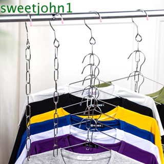 Sweetjohn ไม้แขวนเสื้อโซ่สําหรับแขวนเสื้อผ้า