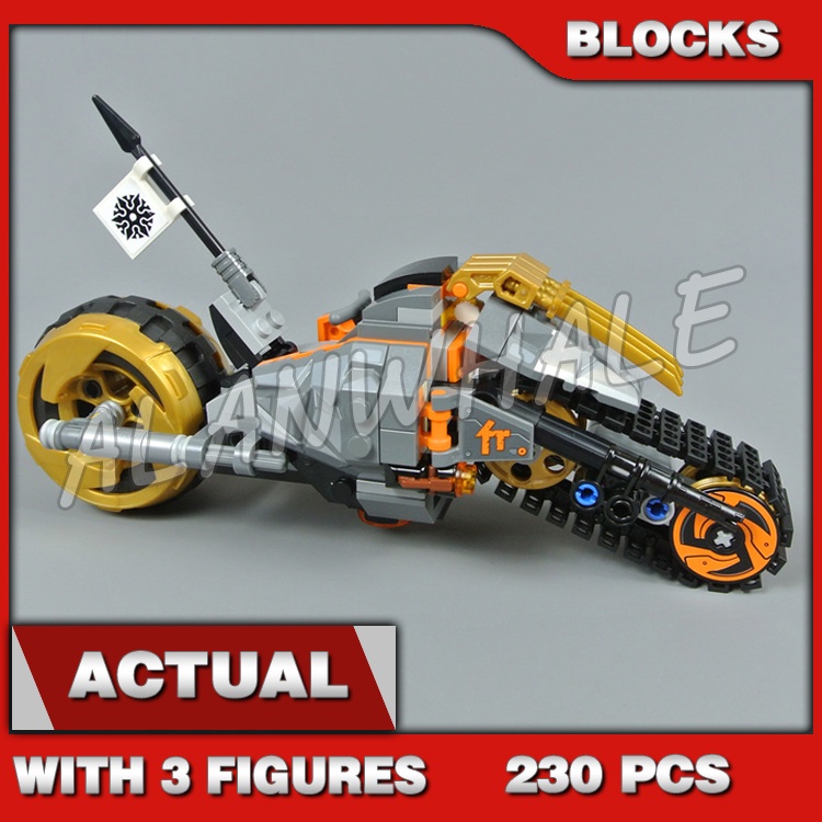 230pcs Ninjago Coles Armored Dirt Bike Destroyers Scimitar 11327 Building Blocks ของเล่นเด็กใช้งานร่