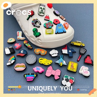 Crocs jibbitz หัวเข็มขัด ลายการ์ตูนดอกไม้น่ารัก สําหรับตกแต่งรองเท้า DIY