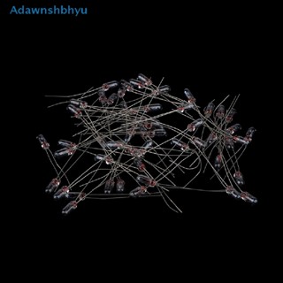 Adhyu หลอดไฟนีออน 12V 3 มม. 50 ชิ้น