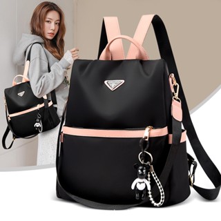 Oxford cloth backpack trend ladies backpack large-capacity anti-theft schoolbag Korean version simple bag