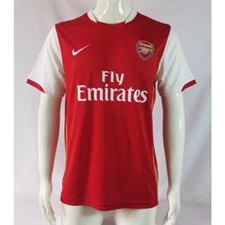 เสื้อกีฬาแขนสั้น ลายทีมชาติฟุตบอล Arsenal 06/08 AAA ชุดเหย้า สไตล์เรโทร ไซซ์ S-XXL