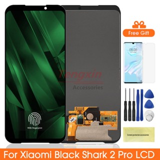 หน้าจอสัมผัสดิจิทัล AMOLED 6.39 นิ้ว พร้อมกรอบ แบบเปลี่ยน สําหรับ Xiaomi Black Shark 2 Pro DLT-A0 DLT-H0