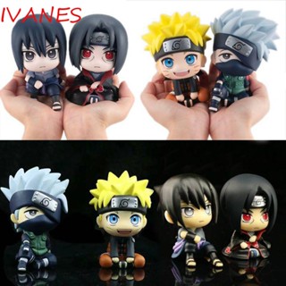 Ivanes โมเดลฟิกเกอร์ Pvc Uchiha Sasukemodel ของเล่นสําหรับเด็ก Uzumaki Naruto