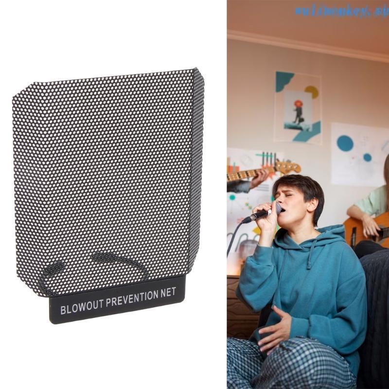 WU Pop Filter Professional Metal Microphone Pop Filter Shield Blowout Preventer Net Windproof Anti N