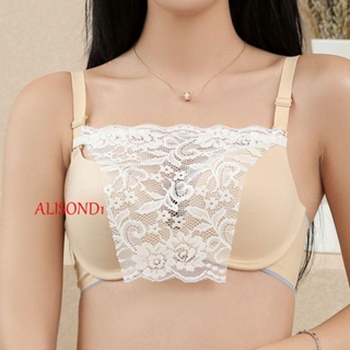 Alisond1 เสื้อท็อป ผู้หญิง สําหรับเด็กผู้หญิง ปรับได้ ดอกไม้ ลูกไม้ โอเวอร์เลย์ รัดตัว คลิปง่าย เกาหลี แทรกห่อ