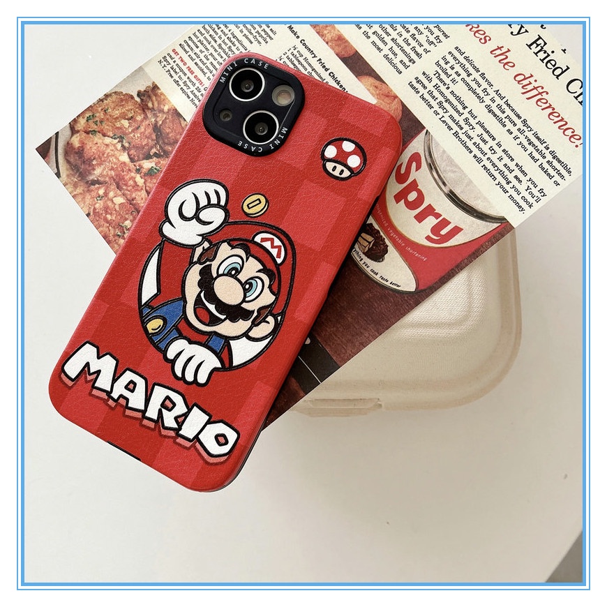 Super Mario เคส for Apple13 เคสโทรศัพ iPhone 14 13 12 11 ProMax Plus case เคสไอโฟน 11 12 13 14 pormax 14Pro เคส iP 14 Pro Max/12Pro คุณภาพสูง leather case นุ่ม สําหรับ