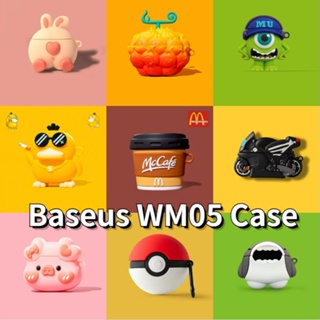 【คุณภาพสูง】ชุดการ์ตูนโดยตรงจากโรงงาน สําหรับ Baseus WM05 เคสหูฟัง แบบนิ่ม