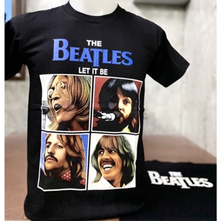 เสื้อยืดแขนสั้นBT155 เสื้อวงร็อค The Beatles เดอะ บีทเทิล เสื้อวง เสื้อยืดบีทเทิล เสื้อวินเทจS-5XL